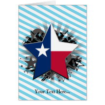 Texas-Stern Grußkarten