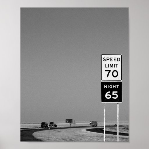 Texas-Verkehrsschild Posterdruck