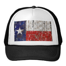 Texas verrostete einzige Stern-Staats-Flagge Retrokultkappen