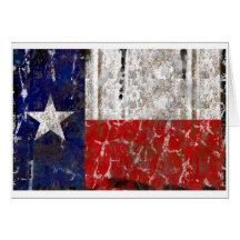 Texas verrostete einzige Stern-Staats-Flagge Karte