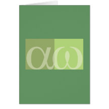 textArt Alpha Omega Karten