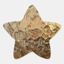 Textured Glass Background Star Sticker