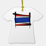 Thailand-Bürsten-Flagge Weihnachtsbaum Ornamente