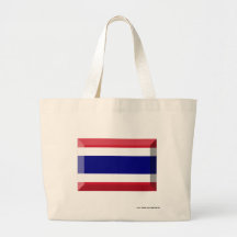 Thailand-Flaggen-Juwel Leinentasche