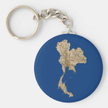 Thailand-Karte Keychain Schlüsselanhänger