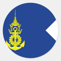 Thailändischer Marine-Flotten-Kommandant, Thailand Runder Sticker