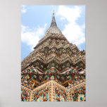 Thailändisches Chedi Plakate