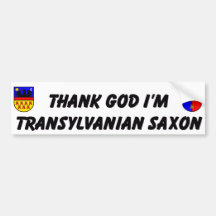Thank God I'm Transylvanian Saxon Auto Aufkleber
