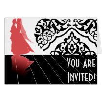 The Dance Wedding Card in Mauve karten