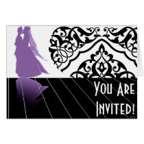 The Dance Wedding Card in Purple karten
