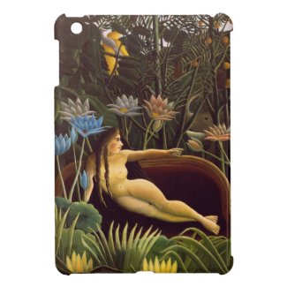 The Dream Henri Rousseau Jungle Flowers Painting iPad Mini Covers