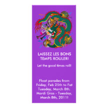 The-Mardi Gras Drache V-2 Werbekarte
