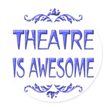 Theater ist fantastisch aufkleber