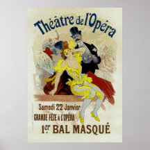 Theaterde L'Opera ~ 1er Bal-Maske Plakatdrucke