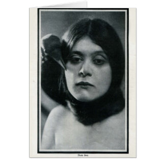 Theda Bara 1915 Vintage Porträtkarte Grußkarte