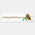 TheDogAndTheFrog.com-Cartoon-Geschichten-Buch-Gesc Auto Sticker
