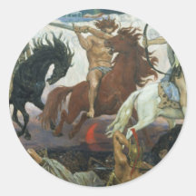 TheFour Reiter der Apokalypse durch Viktor Vasnets Runde Sticker