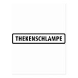 Thekenschlampe Textikone Postkarte