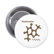 Theobromin Anstecknadelbuttons