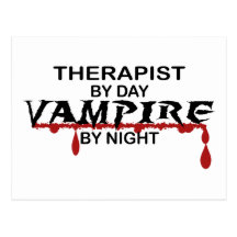 Therapeut-Vampir bis zum Nacht Postkarten