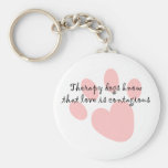 Therapie-HundeLiebe ist- ansteckendes Keychain Schlüsselband