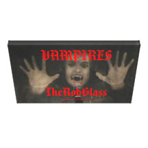 TheRobGlass Vampire 48" x 32" Vampirs-Malerei Leinwand Druck