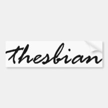 Thesbian lesbischer Thespian-Schauspieler-Schauspi Auto Sticker