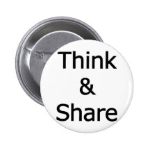 Think_&_Share Anstecknadelbuttons