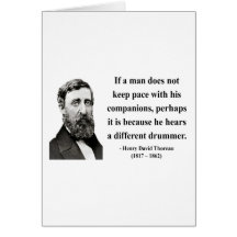 Thoreau Zitat 4b Grußkarten