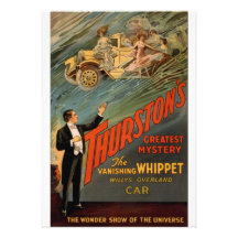 Thurston - das verschwindende Whippet Ankündigungskarte