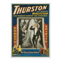 Thurston die großer Magier-Vintage Anzeige Ankündigungskarte