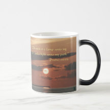 "Thy Wort ist eine Lampe an meine Füße" Schriftsbe Tee Tasse