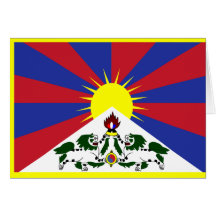 Tibet-Flagge Grußkarten