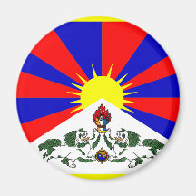 Tibet-Flagge Kühlschrankmagnete