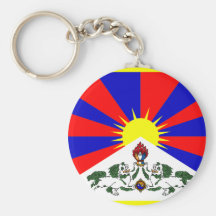 Tibet-Flagge Schlüsselbänder