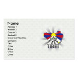 Tibet-Flaggen-Karte 2,0 Visitenkarte