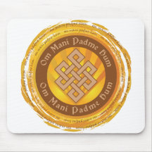 Tibetanische Beschwörungsformel-endloser Knoten Mousepads