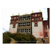 Tibetanischer buddhistischer Tempel, Shangri-La, Y Postkarte