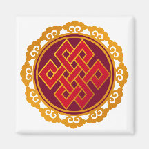 Tibetanischer Karma-Buddhismus-ewiger Knoten Kühlschrankmagnete