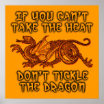 Tickle den Drache-lustigen Plakat-Spaß