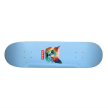 TieDye SHRKCT BLAU Personalisierte Skateboarddecks