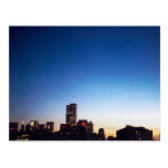 tiefer blauer Vorabend des World Trade Centers Postkarten