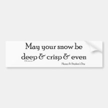 Tiefer Schnee Autosticker