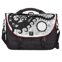 Tiefes Seedrache-Laptoptasche (Silhouette)