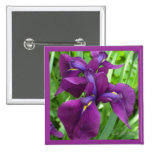 Tiefpurpurne Iris Button