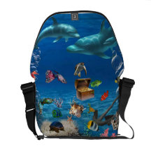 Tiefsee. Rickshaw-Bote-Tasche Kurier Taschen