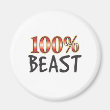Tier 100 Prozent Kühlschrankmagnet