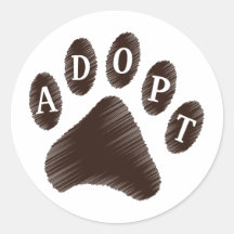 TierAdoption Aufkleber