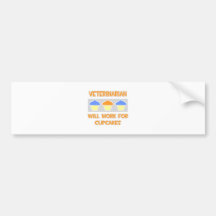 Tierarzt… arbeitet für kleine Kuchen Autosticker