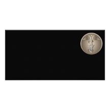 Tierärztlicher Caduceus Bild Karte